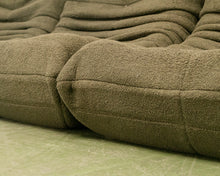 Load image into Gallery viewer, Slouchy 70&#39;s Style Loveseat in Green
