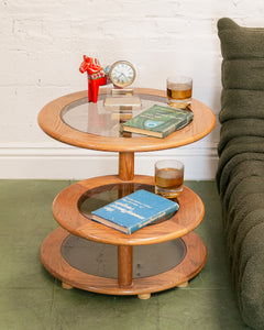 Two Tier Oak Side Table