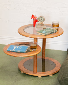 Two Tier Oak Side Table