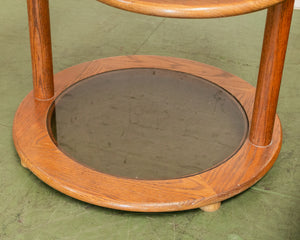 Two Tier Oak Side Table