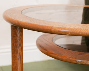 Two Tier Oak Side Table