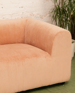 Caprese Sectional Sofa in Blush Corduroy