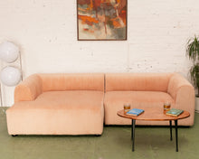 Load image into Gallery viewer, Caprese Sectional Sofa in Blush Corduroy
