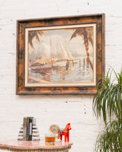 Load image into Gallery viewer, Enrique Bolo Tropical Sail Impressionist Textured print Framed
