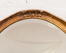 Load image into Gallery viewer, Ornate Gold Leaf Oval Mirror
