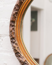 Load image into Gallery viewer, Gold Oval Ornate Mirror
