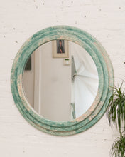 Load image into Gallery viewer, Faux Stone Post Modern Seafaom Green  Mirror
