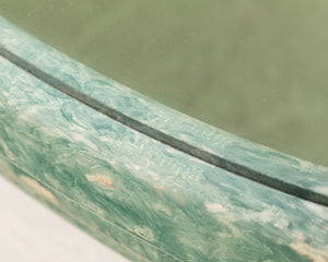 Faux Stone Post Modern Seafaom Green  Mirror