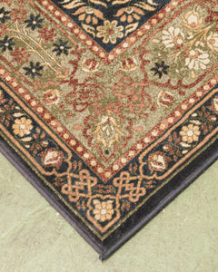 Olive Green & Blue Rug