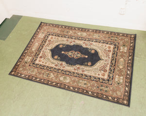 Olive Green & Blue Rug