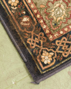 Olive Green & Blue Rug