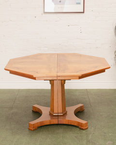 Burl Walnut Dining Table 2 Leaves