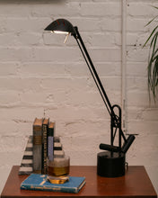 Load image into Gallery viewer, Vintage Ikea Postmodern Black Counter-Balanced Halogen Desk Lamp Crane Architect
