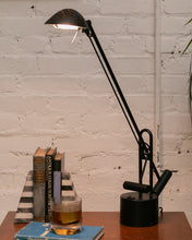 Load image into Gallery viewer, Vintage Ikea Postmodern Black Counter-Balanced Halogen Desk Lamp Crane Architect
