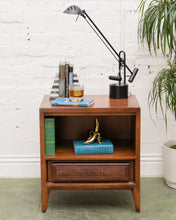 Load image into Gallery viewer, Rattan Vintage Nightstand by Century
