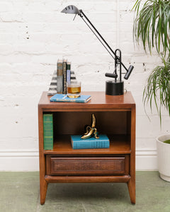 Rattan Vintage Nightstand by Century