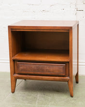 Load image into Gallery viewer, Rattan Vintage Nightstand by Century
