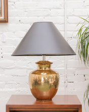 Load image into Gallery viewer, Hammered Brass Table Lamp
