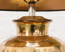 Load image into Gallery viewer, Hammered Brass Table Lamp
