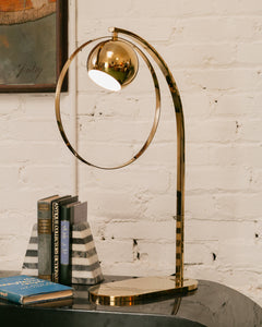 Gold Circle Table Lamp