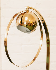 Gold Circle Table Lamp