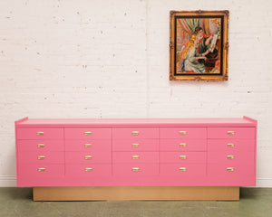 Hot Pink Long Credenza