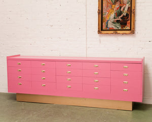 Hot Pink Long Credenza