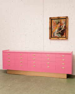 Hot Pink Long Credenza