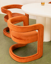 Load image into Gallery viewer, Vivienne Sculptural Lounge Chair in Terra-Cotta
