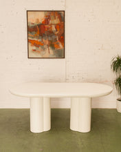 Load image into Gallery viewer, Lizzy White Plaster Dining Table
