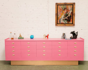 Hot Pink Long Credenza