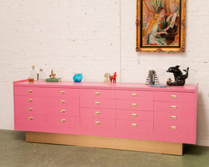 Hot Pink Long Credenza