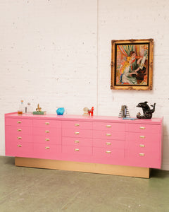 Hot Pink Long Credenza