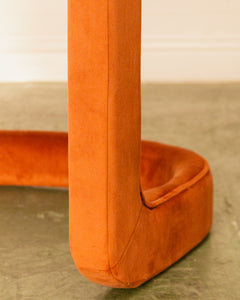 Vivienne Sculptural Lounge Chair in Terra-Cotta