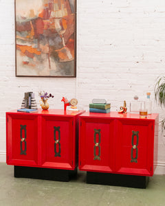 Red Vintage Cabinet