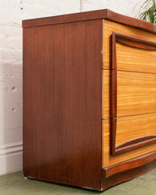 Load image into Gallery viewer, Blonde and Dark wood Vintage Dresser
