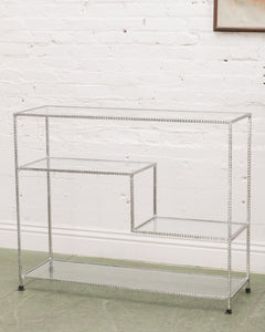 Hammered Metal Etagere Lower Shelf