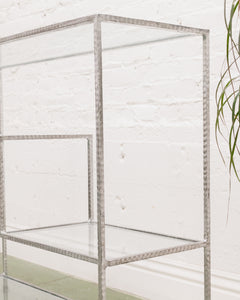 Hammered Metal Etagere Lower Shelf