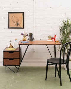 Walnut Floating Desk (As Found)