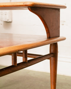 Lane Acclaim Walnut 2 tier Walnut Side Table