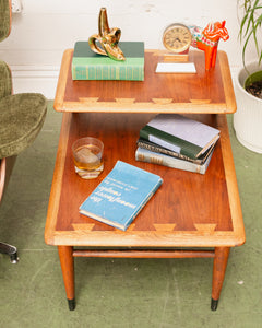 Lane Acclaim Walnut 2 tier Walnut Side Table