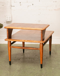 Lane Acclaim Walnut 2 tier Walnut Side Table