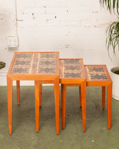 Danish Tile Nesting Tables