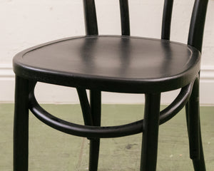 Black Thonet Style Dining Chair