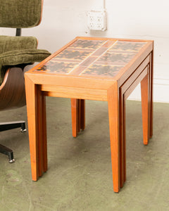 Danish Tile Nesting Tables