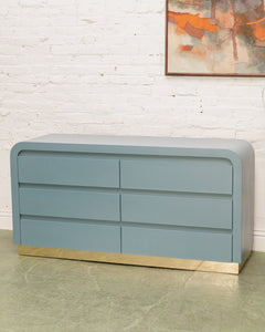 Blue Post Modern Dresser