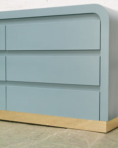 Blue Post Modern Dresser