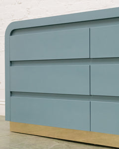 Blue Post Modern Dresser