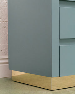 Blue Post Modern Dresser