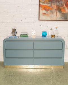 Blue Post Modern Dresser